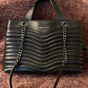 Rebecca Minkoff black leather quilted bag